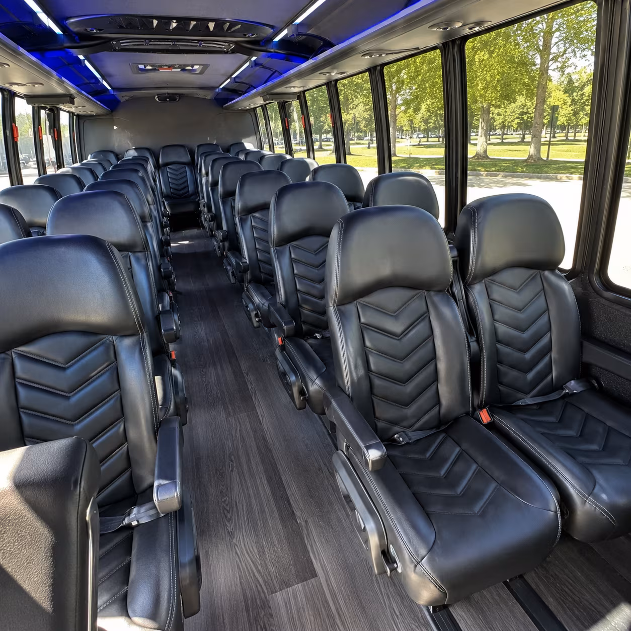 murfreesboro 25 passenger minibus interior