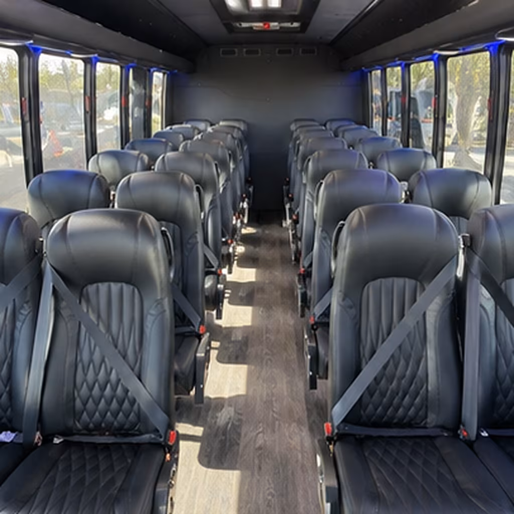 murfreesboro 35 passenger minibus interior