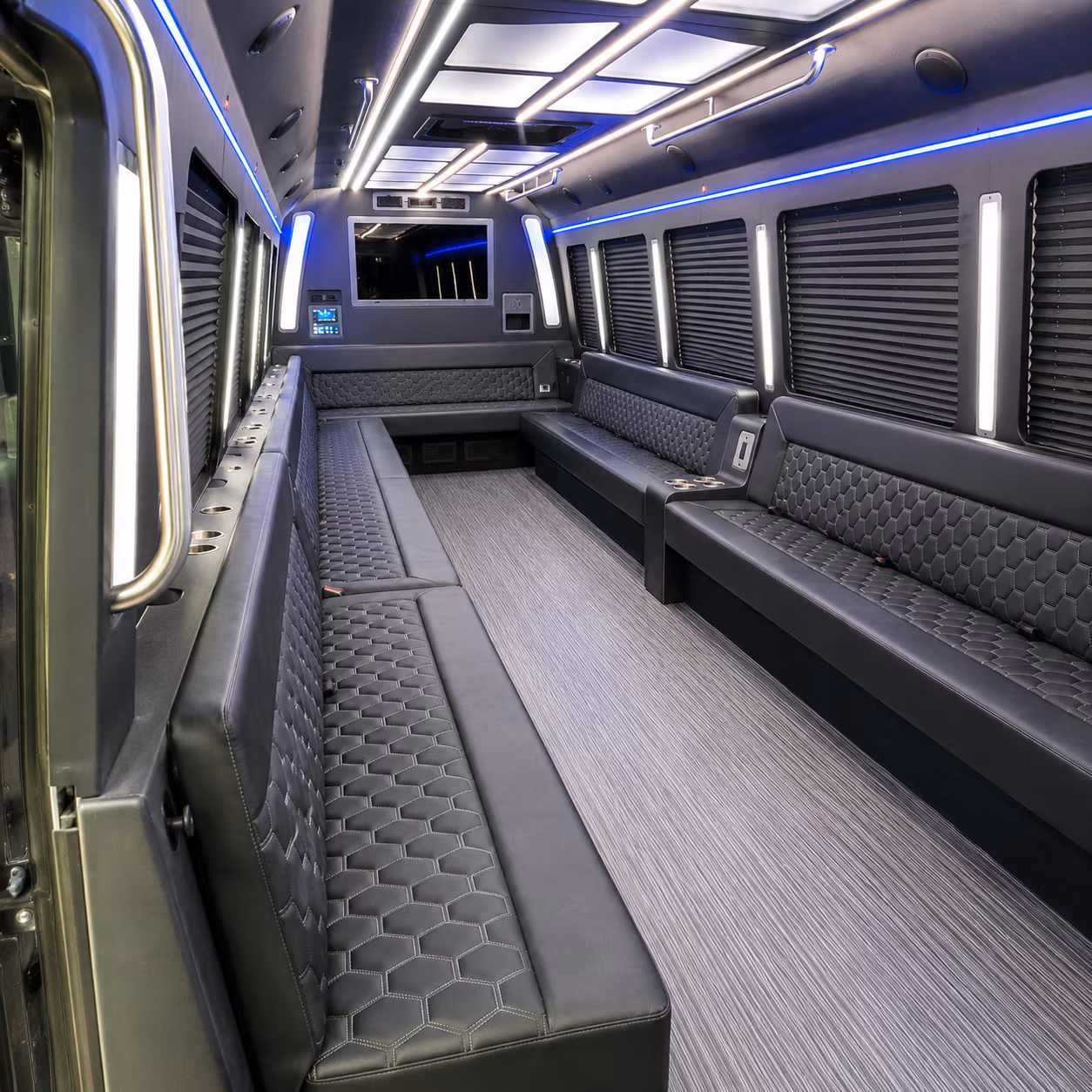 murfreesboro 40 passenger party bus interior