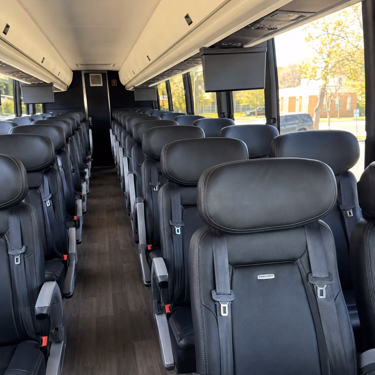 murfreesboro 45 passenger charter bus inside