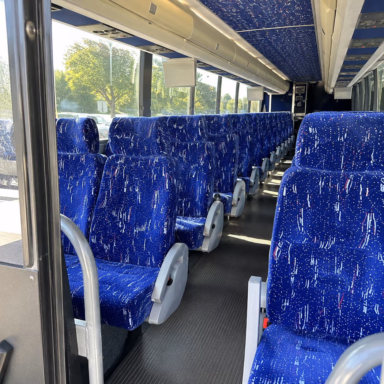 murfreesboro 50 passenger charter bus inside